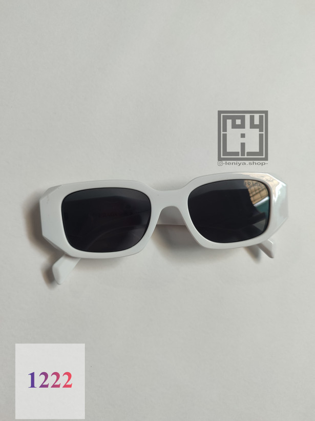 عینک پرادا مستطیلی سفید