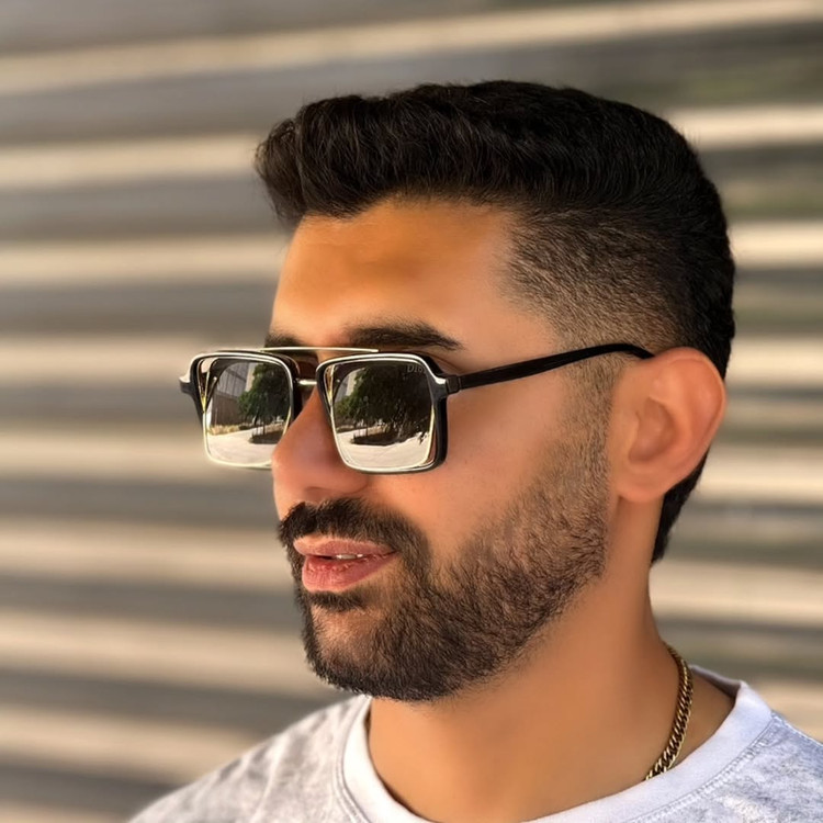 عینک آفتابی دیور مشکی مردانه و زنانه با فریم خاص و UV400