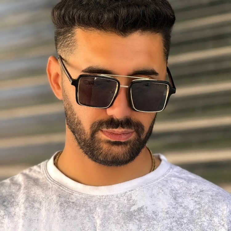 عینک آفتابی دیور مشکی مردانه و زنانه با فریم خاص و UV400