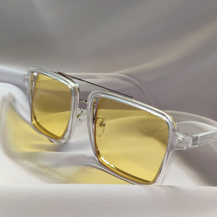 عینک دیور زرد دید در شب با طراحی خاص، مناسب رانندگی در شب