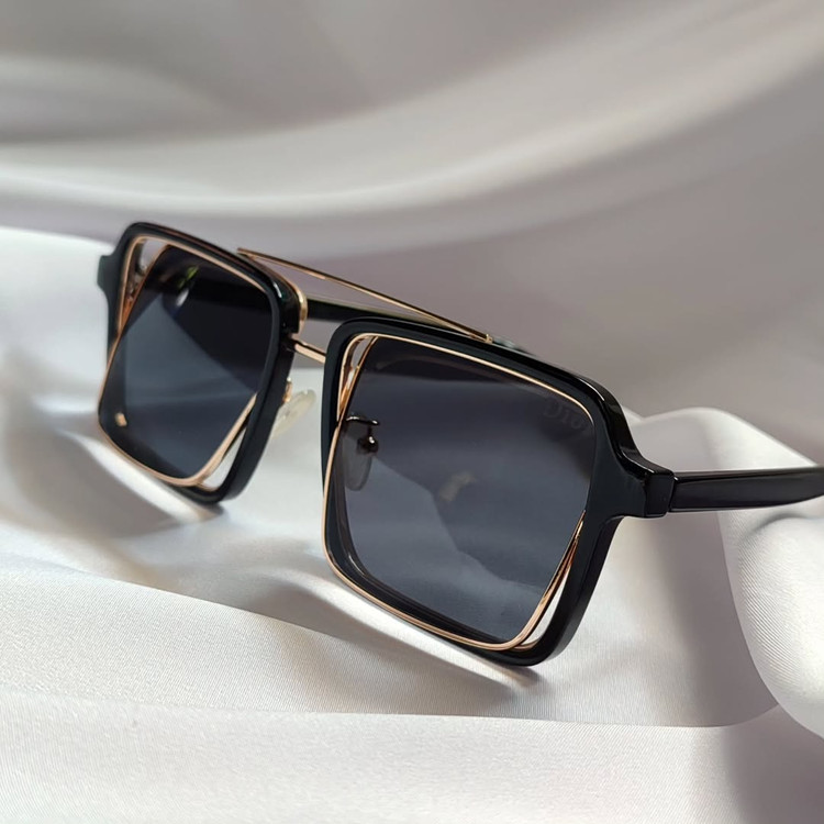 عینک آفتابی دیور مشکی مردانه و زنانه با فریم خاص و UV400